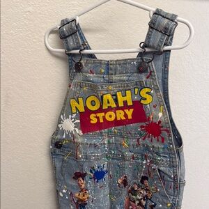 OshKosh B'gosh Blue Denim Overalls with Playful Design